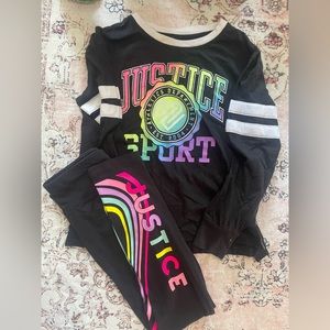 Girls justice outfit set